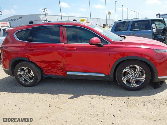 2022 Hyundai Santa Fe SEL with VIN 5NMS24AJ3NH455871, listed as a IAAI auction lot 42074351 with 14,062 mi miles. Bid and sale history available at carsss.com. Image 12.