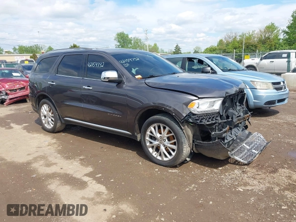2014 Dodge Durango Citadel with VIN 1C4RDJEG7EC493379, listed as a IAAI auction lot 42159732 with 184,373 mi miles and . Bid and sale history available at DreamBid. Image 1.