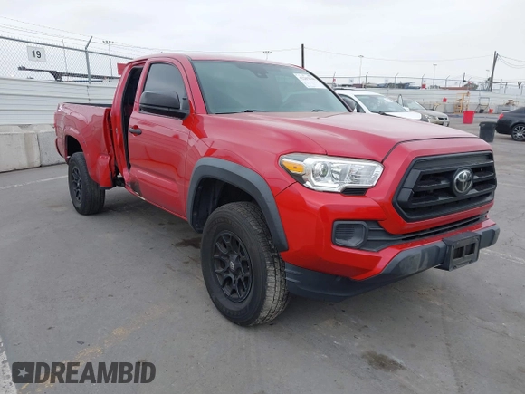 2020 Toyota Tacoma SR with VIN 3TYRX5GNXLT005469, listed as a IAAI auction lot 42267836 with 84,628 mi miles and . Bid and sale history available at DreamBid. Image 1.