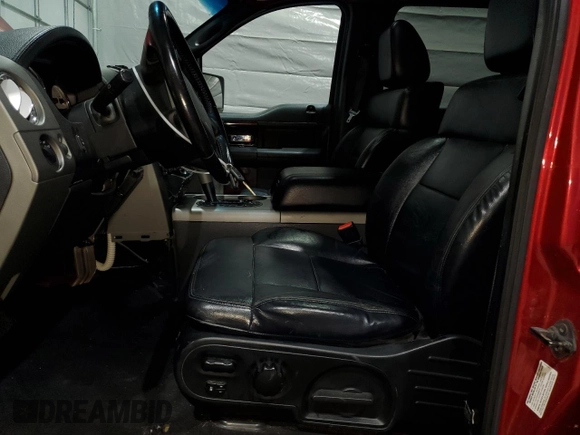 2008 Ford F-150 XLT with VIN 1FTPW14538FA49081, listed as a Copart auction lot 58246455 with 105,198 mi miles and Salvage title. Bid and sale history available at DreamBid. Image 7.