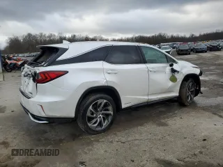 2019 Lexus RX with VIN JTJDGKCA5K2007608, listed as a Copart auction lot 43916085 with 0 mi miles and Salvage Title. Bid and sale history available at carsss.com. Image 3.