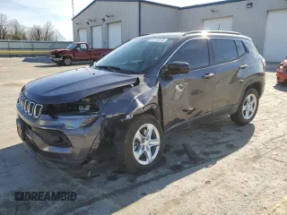 2023 Jeep Compass Latitude with VIN 3C4NJDBN2PT560876, listed as a Copart auction lot 48769915 with 52,770 mi miles and Salvage Title. Bid and sale history available at DreamBid. Image 1.