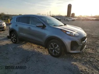 2021 Kia Sportage LX with VIN KNDPM3AC8M7944557, listed as a Copart auction lot 46100035 with 76,924 mi miles and Salvage Title. Bid and sale history available at carsss.com. Image 4.