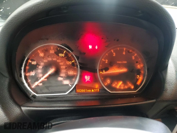 2011 BMW 1 Series 128i with VIN WBAUP9C58BVL90406, listed as a Copart auction lot 88237875 with 102,661 mi miles and Salvage title. Bid and sale history available at DreamBid. Image 9.