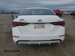 2020 Nissan Sentra SV with VIN 3N1AB8CV9LY267140, listed as a Copart auction lot 51565455 with 63,256 mi miles and Salvage Title. Bid and sale history available at DreamBid. Image 6.