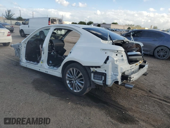 2024 Infiniti Q50 Red Sport 400 with VIN JN1FV7DP5RM660054, listed as a Copart auction lot 80752794 with Not Provided miles and Non Repairable. Bid and sale history available at DreamBid. Image 2.