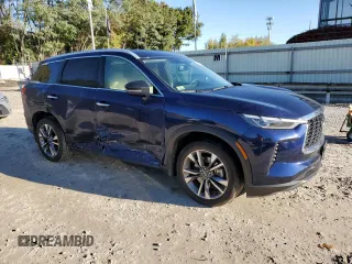 2022 Infiniti QX60 Luxe with VIN 5N1DL1FS9NC331653, listed as a Copart auction lot 76532844 with 55,578 mi miles and Salvage title. Bid and sale history available at DreamBid. Image 4.