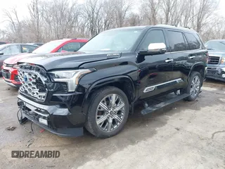 2024 Toyota Sequoia SR5 with VIN 7SVAAABA2RX040362, listed as a IAAI auction lot 41711060 with 14,700 mi miles. Bid and sale history available at carsss.com. Image 2.