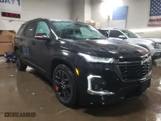 2022 Chevrolet Traverse Premier with VIN 1GNEVKKW1NJ130723, listed as a Copart auction lot 45307185 with 17,765 mi miles and Salvage Title. Bid and sale history available at carsss.com. Image 4.