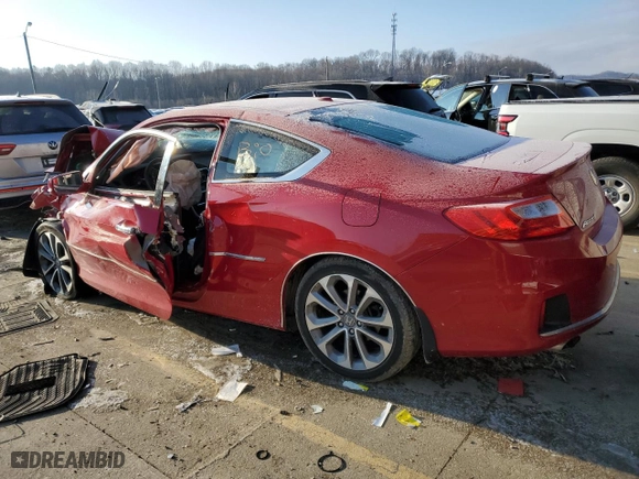 2014 Honda Accord Coupe EX-L with VIN 1HGCT2B80EA007231, listed as a Copart auction lot 48475935 with 112,538 mi miles and Salvage Title. Bid and sale history available at carsss.com. Image 3.