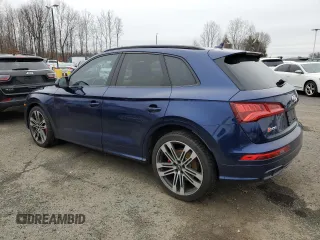 2020 Audi SQ5 Premium Plus with VIN WA1B4AFY2L2015103, listed as a Copart auction lot 85380174 with 63,002 mi miles and Salvage Title. Bid and sale history available at DreamBid. Image 2.