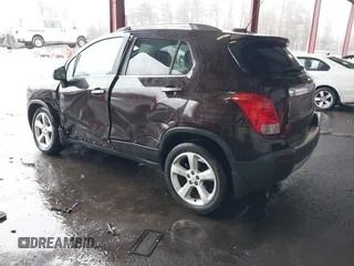 2015 Chevrolet Trax LTZ with VIN KL7CJTSB9FB147244, listed as a IAAI auction lot 41722081 with 125,675 mi miles. Bid and sale history available at carsss.com. Image 3.