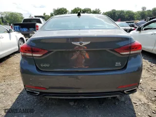 2019 Genesis G80 3.8L with VIN KMTFN4JE7KU310110, listed as a Copart auction lot 59879974 with 61,645 mi miles and Salvage Title. Bid and sale history available at carsss.com. Image 6.