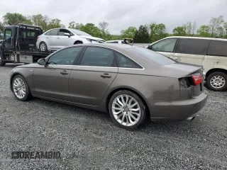 2013 Audi A6 Premium Plus with VIN WAUGGAFCXDN078258, listed as a Copart auction lot 51437285 with 122,345 mi miles and Salvage title. Bid and sale history available at DreamBid. Image 2.