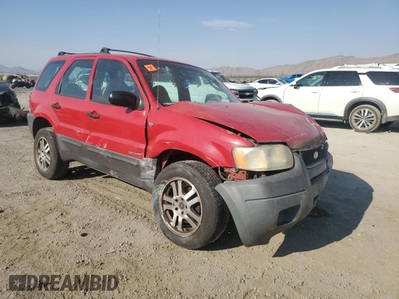 2001 Ford Escape XLS with VIN 1FMYU02161KE97828, listed as a Copart auction lot 62542154 with 186,810 mi miles and Salvage Title. Bid and sale history available at carsss.com. Image 4.