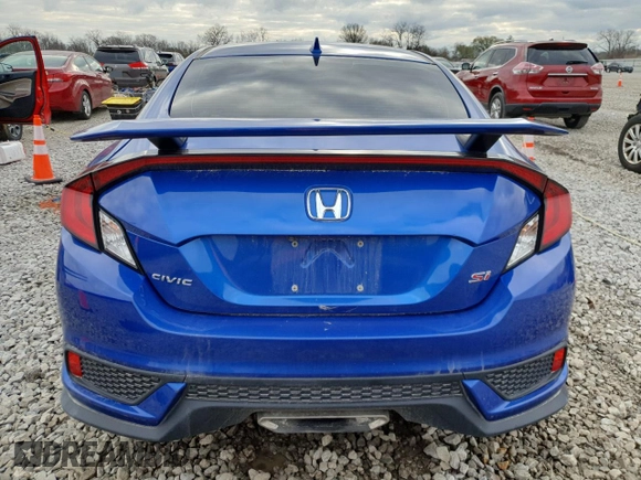2017 Honda Civic Si with VIN 2HGFC3A5XHH753301, listed as a Copart auction lot 51125385 with 66,238 mi miles and Salvage Title. Bid and sale history available at DreamBid. Image 6.
