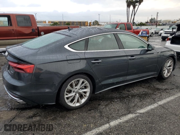 2020 Audi A5 Sportback Premium Plus with VIN WAUCNCF55LA019853, listed as a Copart auction lot 80907423 with 30,866 mi miles. Bid and sale history available at carsss.com. Image 3.