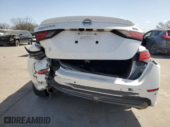 2023 Nissan Sentra SR with VIN 3N1AB8DV4PY311100, listed as a Copart auction lot 47260035 with 37,695 mi miles and Salvage Title. Bid and sale history available at DreamBid. Image 6.