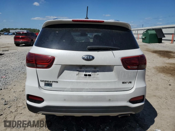 2019 Kia Sorento EX Sport with VIN 5XYPH4A57KG609835, listed as a Copart auction lot 52255335 with 101,927 mi miles and Non repairable. Bid and sale history available at DreamBid. Image 6.