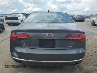 2015 Audi A8 4.0T with VIN WAU32AFD5FN040395, listed as a Copart auction lot 60909515 with 79,379 mi miles and Salvage title. Bid and sale history available at DreamBid. Image 6.