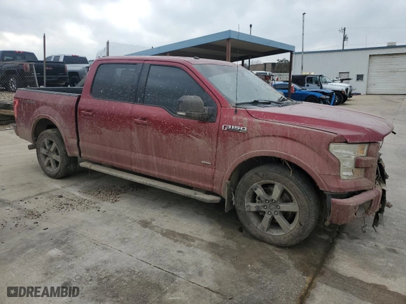 2017 Ford F-150 XL with VIN 1FTEW1CG2HFB09894, listed as a Copart auction lot 43983835 with 121,140 mi miles and Salvage Title. Bid and sale history available at carsss.com. Image 4.