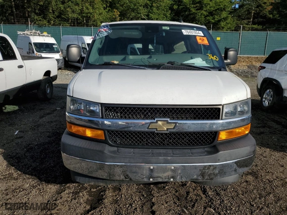 2019 Chevrolet Express Passenger LT with VIN 1GAZGPFG6K1363036, listed as a Copart auction lot 76491854 with 0 mi miles and Salvage Title. Bid and sale history available at carsss.com. Image 5.