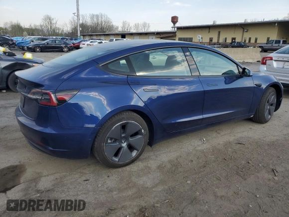 2023 Tesla Model 3 with VIN 5YJ3E1EA0PF550980, listed as a Copart auction lot 53725485 with 23,900 mi miles and Salvage Title. Bid and sale history available at carsss.com. Image 3.
