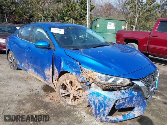 2021 Nissan Sentra SV with VIN 3N1AB8CV1MY204499, listed as a IAAI auction lot 41678411 with 60,813 mi miles and . Bid and sale history available at DreamBid. Image 1.