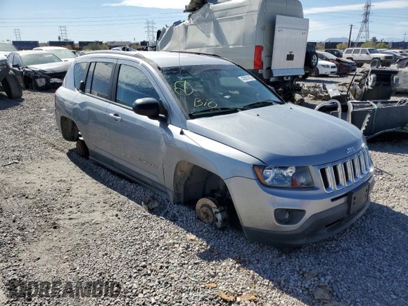 2017 Jeep Compass Sport with VIN 1C4NJCBA7HD123891, listed as a Copart auction lot 43081425 with 93,238 mi miles and Salvage Title. Bid and sale history available at carsss.com. Image 4.