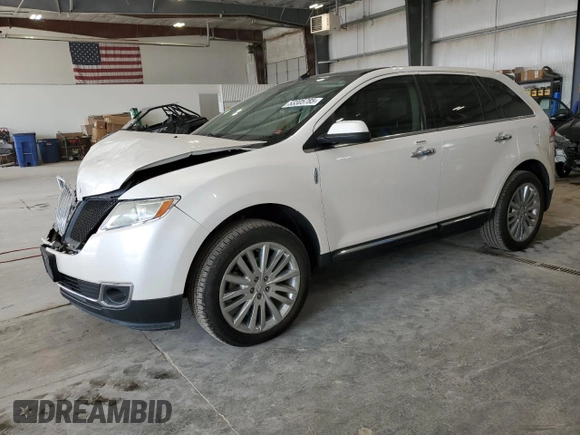 2011 Lincoln MKX with VIN 2LMDJ8JK4BBJ28692, listed as a Copart auction lot 53305785 with 127,939 mi miles and Salvage Title. Bid and sale history available at carsss.com. Image 1.