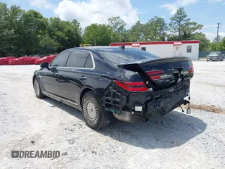 2020 Genesis G90 Premium z VIN KMTF34PA8LU075924, wystawiony jako IAAI lot #42222609 z przebiegiem 81 865 mil mil oraz . Historia ofert i sprzedaży dostępna na DreamBid. Obrazek 3.