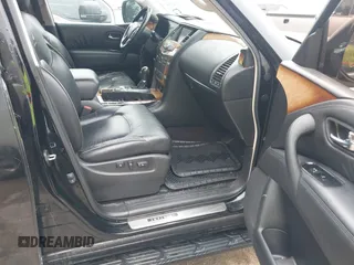 2011 Infiniti QX56 8-passenger with VIN JN8AZ2ND5B9700066, listed as a IAAI auction lot 42164816 with 185,093 mi miles. Bid and sale history available at carsss.com. Image 5.