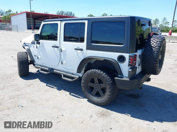 2016 Jeep Wrangler Unlimited Sport with VIN 1C4BJWDG3GL282787, listed as a IAAI auction lot 41849527 with 75,578 mi miles and . Bid and sale history available at DreamBid. Image 3.