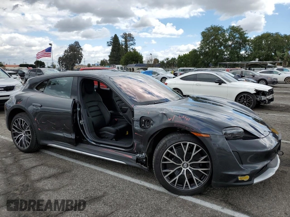 2022 Porsche Taycan 4 with VIN WP0BA2Y15NSA67206, listed as a Copart auction lot 45561263 with 10,134 mi miles and . Bid and sale history available at DreamBid. Image 4.