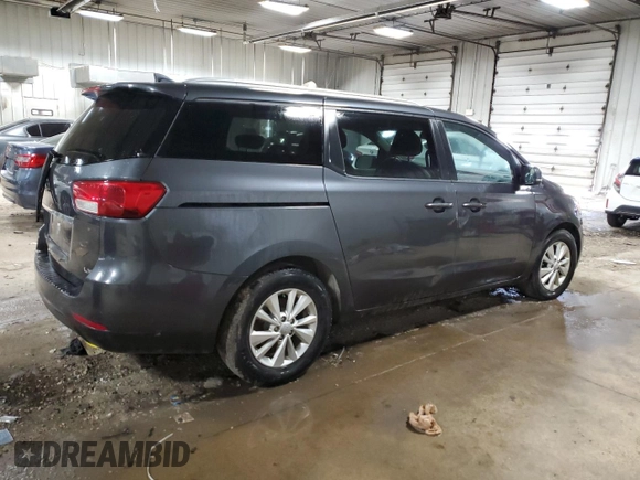 2015 Kia Sedona LX with VIN KNDMB5C16F6058875, listed as a Copart auction lot 52739125 with 117,207 mi miles and Clean Title. Bid and sale history available at DreamBid. Image 3.
