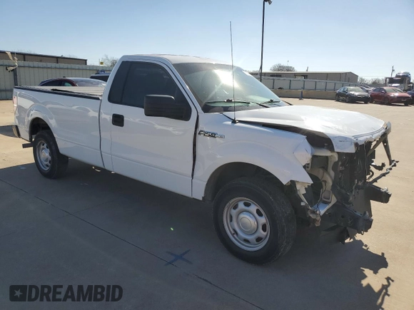 2013 Ford F-150 XL with VIN 1FTNF1CF9DKG47176, listed as a Copart auction lot 48977555 with 140,258 mi miles and Salvage Title. Bid and sale history available at carsss.com. Image 4.