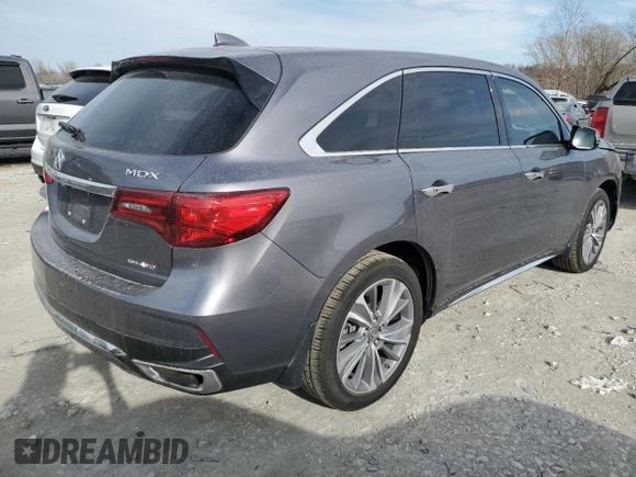 2018 Acura MDX w/Technology Pkg with VIN 5J8YD4H5XJL003410, listed as a Copart auction lot 49534555 with 55,539 mi miles and Salvage Title. Bid and sale history available at carsss.com. Image 3.