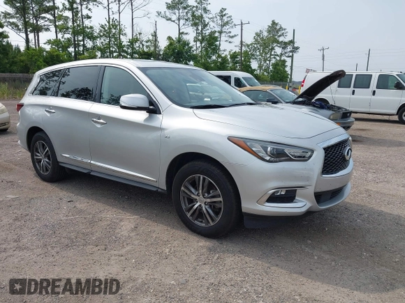 2020 Infiniti QX60 Luxe z VIN 5N1DL0MN9LC528083, wystawiony jako IAAI lot #42414461 z przebiegiem 87 812 mil mil oraz . Historia ofert i sprzedaży dostępna na DreamBid. Obrazek 1.