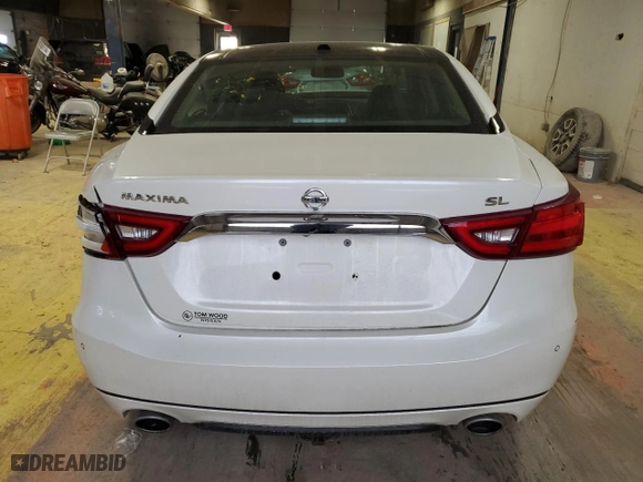 2017 Nissan Maxima SV with VIN 1N4AA6AP4HC428332, listed as a Copart auction lot 45322805 with 0 mi miles and Salvage Title. Bid and sale history available at carsss.com. Image 6.