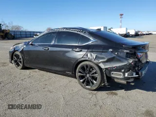 2022 Lexus ES 300h F Sport with VIN 58AGA1C19NU018460, listed as a Copart auction lot 88367985 with 26,807 mi miles and Salvage title. Bid and sale history available at DreamBid. Image 2.