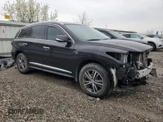 2020 Infiniti QX60 Luxe with VIN 5N1DL0MM6LC517551, listed as a Copart auction lot 50402165 with 56,061 mi miles and Salvage Title. Bid and sale history available at DreamBid. Image 4.