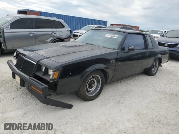 1986 Buick Regal with VIN 1G4GK4775GP227474, listed as a Copart auction lot 77446764 with 43,120 mi miles and Salvage Title. Bid and sale history available at DreamBid. Image 1.