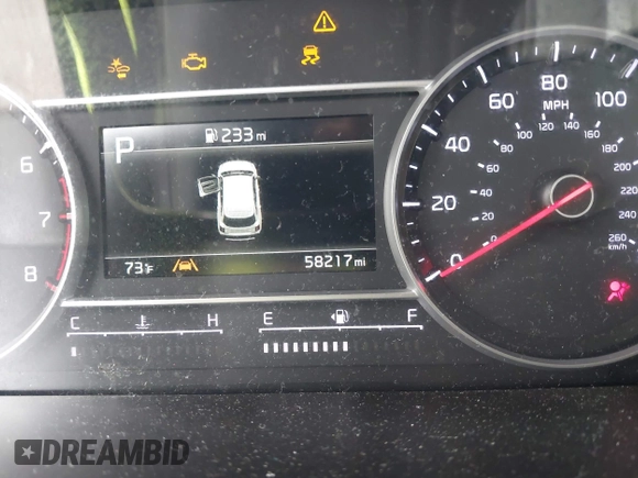 2022 Kia Sorento LX with VIN 5XYRG4LC8NG116399, listed as a IAAI auction lot 42074234 with 58,217 mi miles and . Bid and sale history available at DreamBid. Image 7.