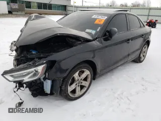 2018 Audi A3 Sedan Premium with VIN WAUB8GFF0J1037984, listed as a Copart auction lot 87667945 with 112,888 mi miles and Salvage Title. Bid and sale history available at carsss.com. Image 1.