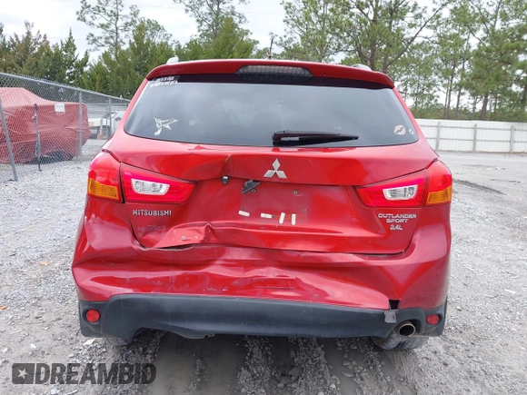 2015 Mitsubishi Outlander Sport 2.4 GT with VIN 4A4AP4AW3FE025750, listed as a IAAI auction lot 41601911 with 1 mi miles. Bid and sale history available at carsss.com. Image 6.