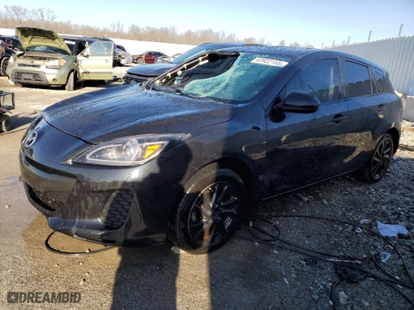 2012 Mazda Mazda3 i Touring with VIN JM1BL1L72C1691786, listed as a Copart auction lot 43922155 with 197,016 mi miles and Salvage Title. Bid and sale history available at carsss.com. Image 1.