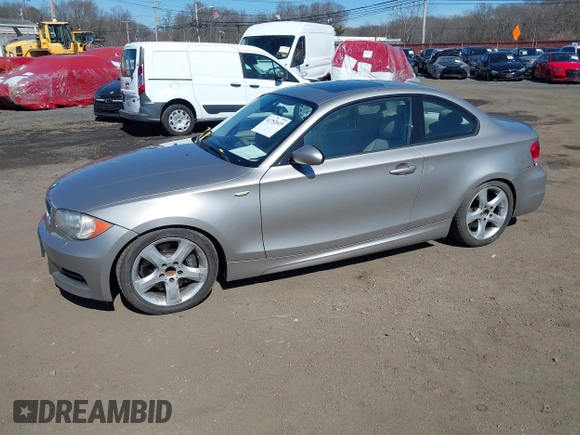 2009 BMW 1 Series 135i with VIN WBAUC73539VK80177, listed as a IAAI auction lot 41752615 with 78,993 mi miles and . Bid and sale history available at carsss.com. Image 2.