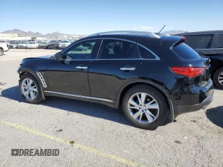 2016 Infiniti QX70 with VIN JN8CS1MU4GM670913, listed as a Copart auction lot 44271595 with 66,151 mi miles and Salvage title. Bid and sale history available at DreamBid. Image 2.