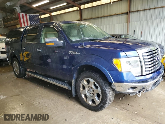 2010 Ford F-150 XL with VIN 1FTFW1EV3AKE70421, listed as a Copart auction lot 55401005 with 136,440 mi miles and Salvage title. Bid and sale history available at DreamBid. Image 4.