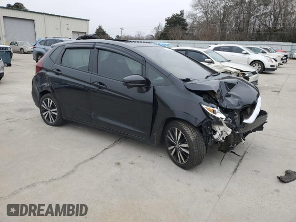 2019 Honda Fit EX with VIN 3HGGK5H83KM711063, listed as a Copart auction lot 41842555 with Not provided miles and Salvage title. Bid and sale history available at DreamBid. Image 4.